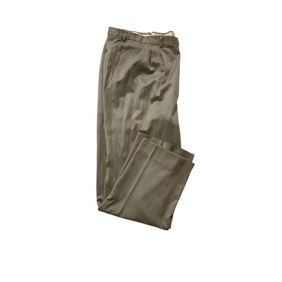 Dockers Slates Dress Pants 36X32 Pleated Original Fit Worsted Wool Casual Formal - Picture 5 of 7
